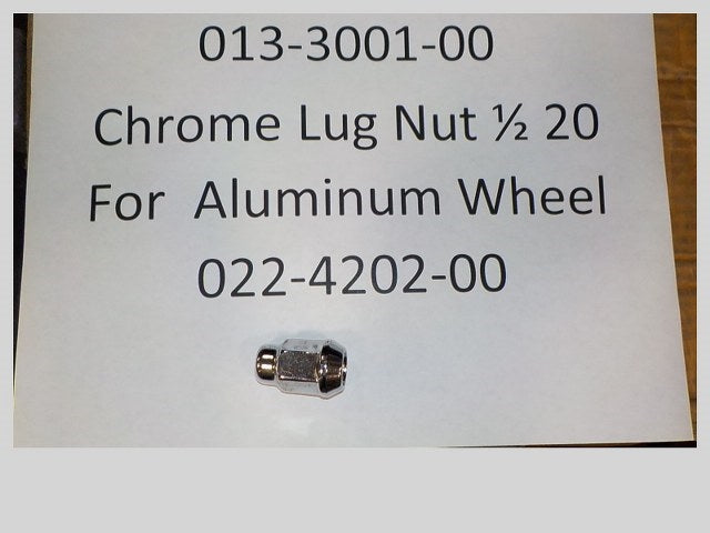 Bad Boy Chrome Lug Nut 1/2-20 For Use on Aluminum Wheels (013-3001-00)