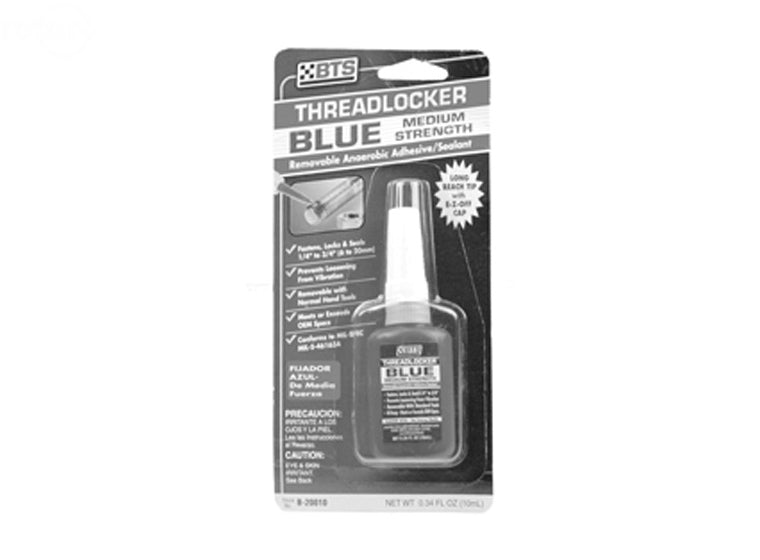 # 11459 THREADLOCKER BLUE .34 OZ BOTTLE - CARDED