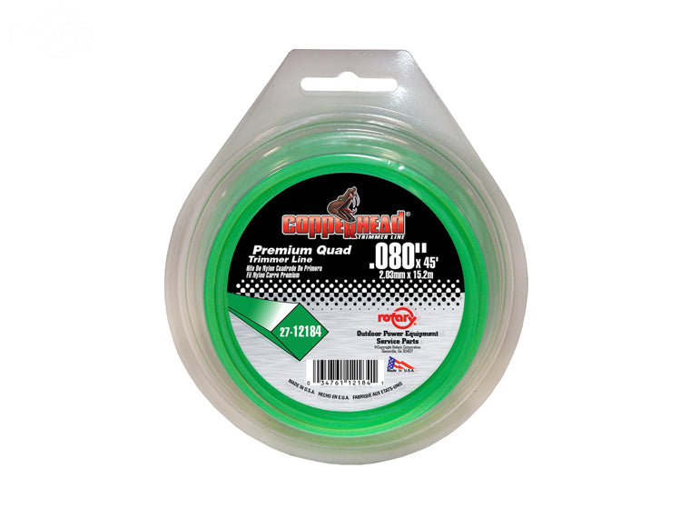 # 12184 TRIMMER LINE .080 45' LOOP QUAD GREEN
