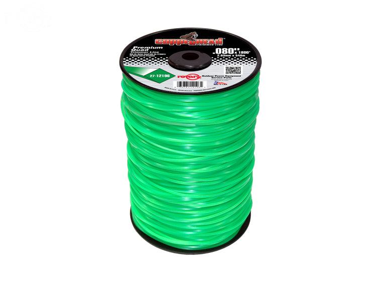 # 12196 TRIMMER LINE .080 1800' LGE SPOOLS QUAD GREEN
