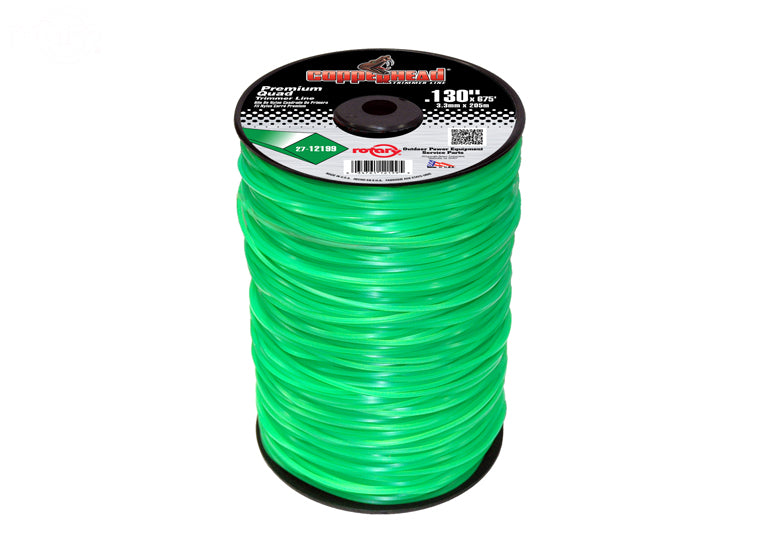 # 12199 TRIMMER LINE .130 675' LGE SPOOL QUAD GREEN