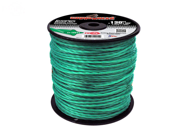 # 12211 TRIMMER LINE .130 360' MED SPOOL QUAD-TEX TWIST GREEN