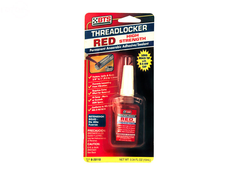 # 12407 THREADLOCKER .34 FL. OZ. BOTTLE (RED)