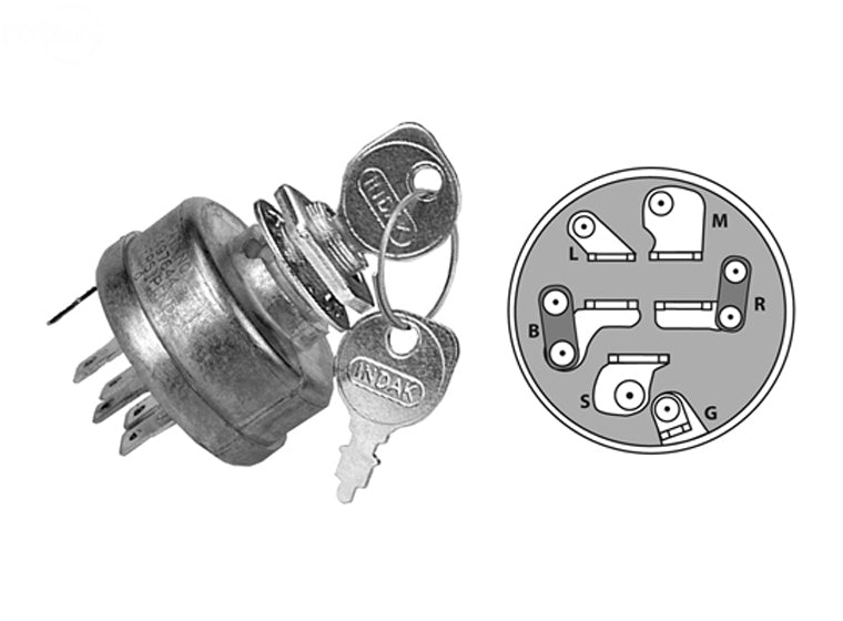 # 12752 IGNITION SWITCH FOR CUB CADET/MTD