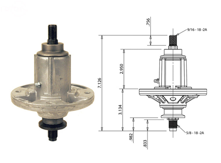 # 12910 SPINDLE ASSEMBLY FOR JOHN DEERE