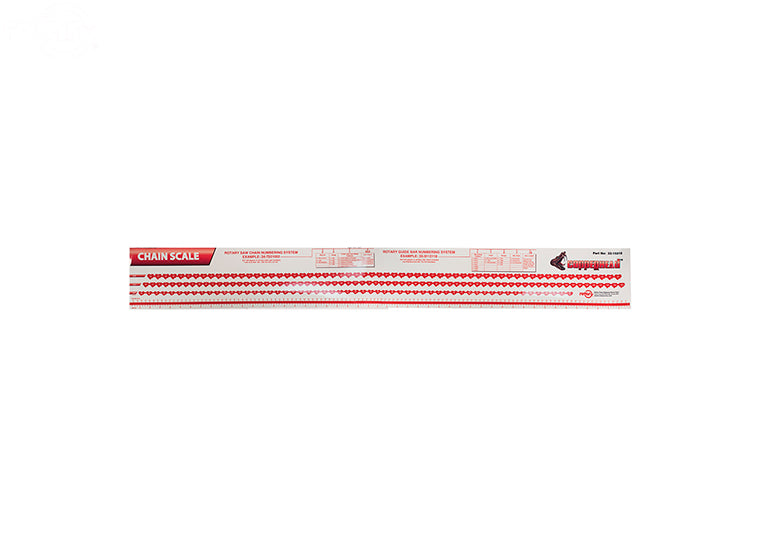 # 15016 SAW CHAIN SCALE CHART
