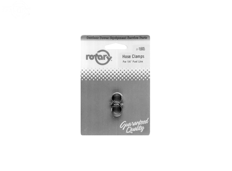 # 15905 HOSE CLAMPS 1/4" LINE NITRILE (CARDED)