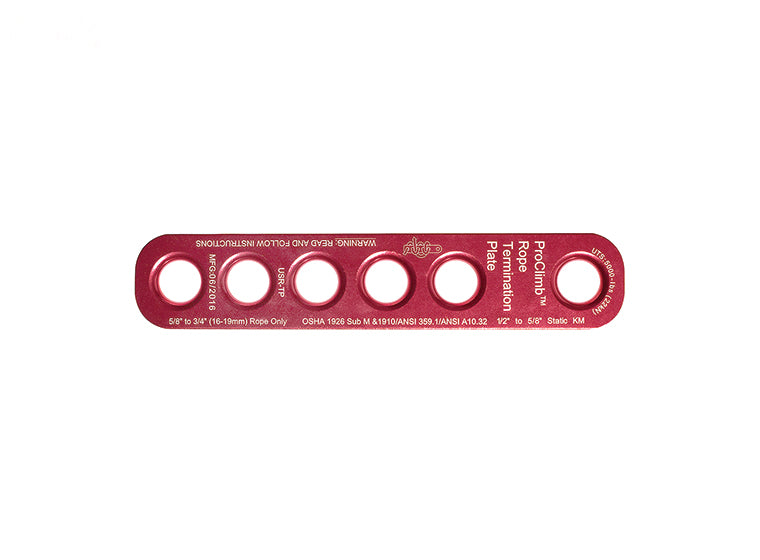 # 16804 US RIGGING ROPE TERMINATION PLATE