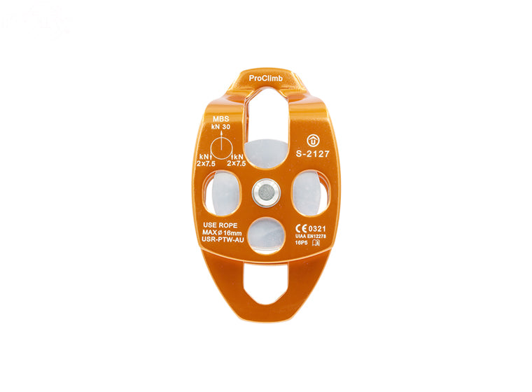 # 16848 PRO CLIMB DOUBLE SHEAVE ROPE PULLEY