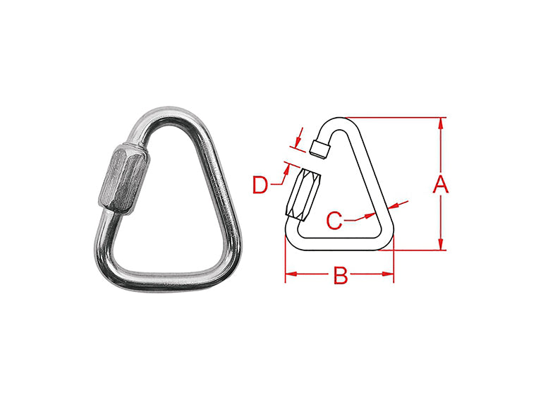 # 16988 QUICK LINK TRIANGLE 2.83" FROM KONG