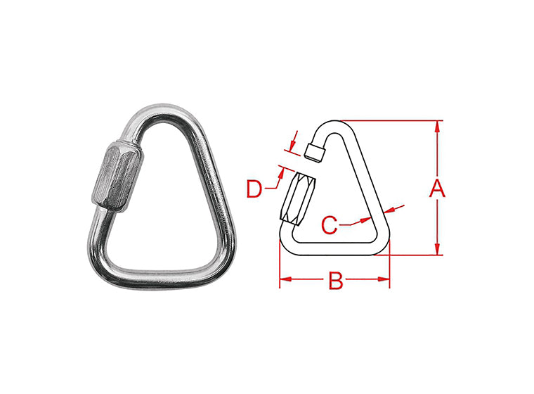 # 16989 QUICK LINK TRIANGLE 3.39" FROM KONG