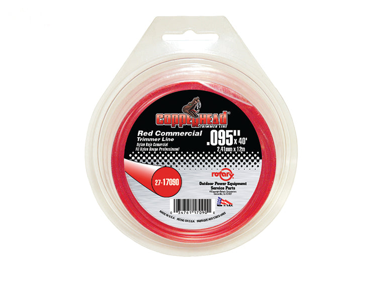 # 17090 TRIMMER LINE .095 X 40' LOOP RED