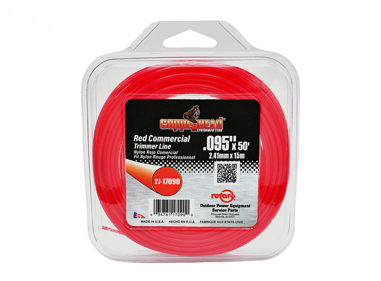 # 17090 TRIMMER LINE .095 X 40' LOOP RED