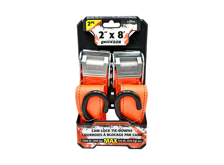 # 17406 CAM LOCK TIE-DOWN SET 2" X 8'