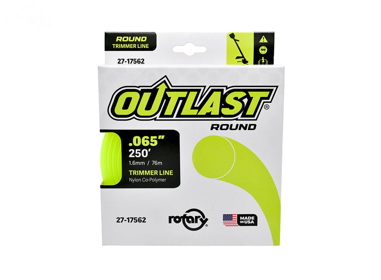 # 17562 TRIMMER LINE .065 X 250' OUTLAST ROUND YELLOW