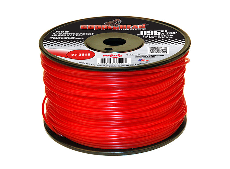 # 3519 TRIMMER LINE .095 1LB SPOOL RED COMMERICAL