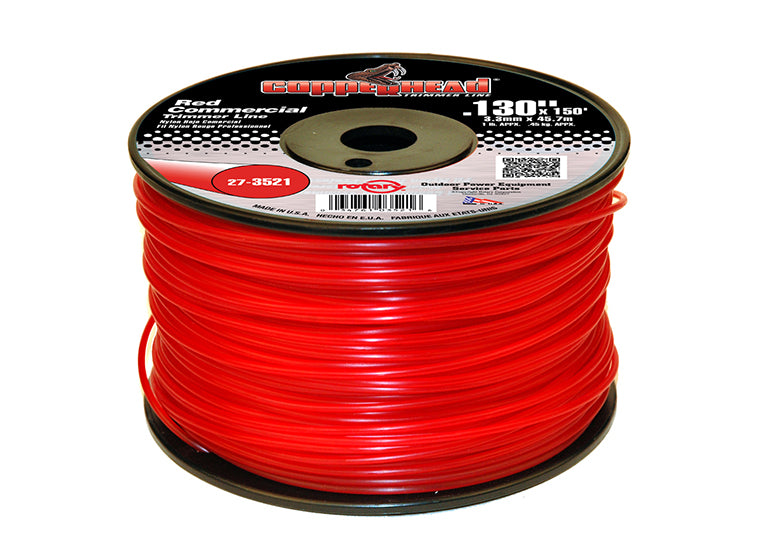 # 3521 TRIMMER LINE .130 1LB SPOOL RED COMMERCIAL