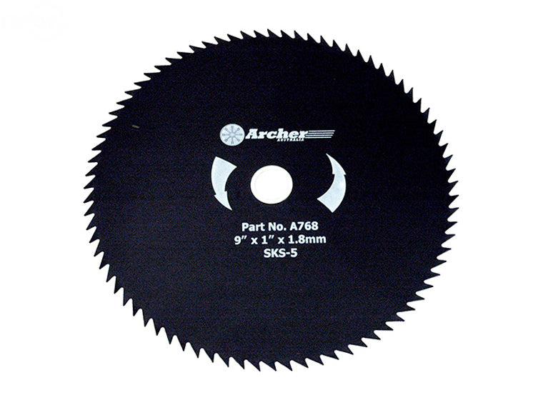 # 4400 BRUSH BLADE 9"X1" 80T