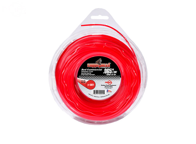 # 5921 TRIMMER LINE .065 X 1/2 LB. DONUT RED COMMERCIAL