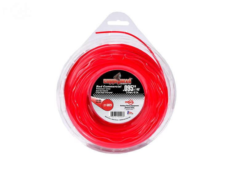 # 5923 TRIMMER LINE .095 X 1/2 LB. DONUT RED COMMERCIAL