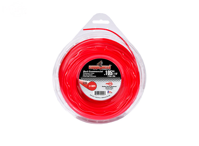 # 5924 TRIMMER LINE .105 X 1/2 LB. DONUT RED COMMERCIAL