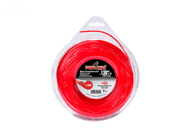 # 5925 TRIMMER LINE .130 X 1/2 LB. DONUT RED COMMERCIAL