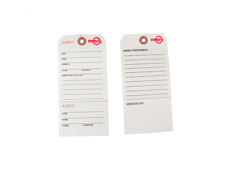 # 9087 ROTARY REPAIR TAGS- PKG OF 100