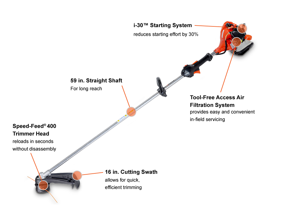 SRM-2120SF Straight Shaft Trimmer with Speed-Feed® 400 Head