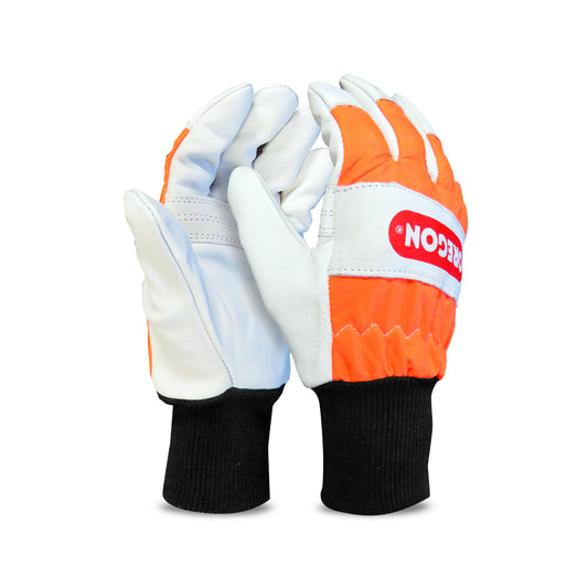 Oregon Chainsaw Left-Hand Protection Leather Gloves – Medium (size 9) (91305M)