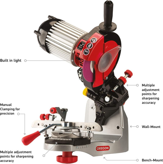 Oregon Professional 120-Volt Saw Chain Bench Grinder, 60 Hz, 4.3A, 300W, 520-120