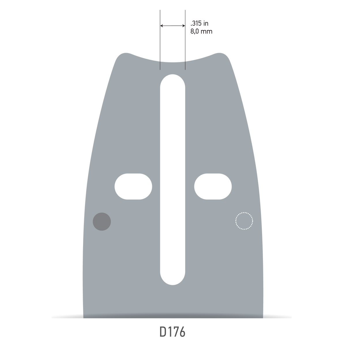 Oregon PowerCut™ Guide Bar, 28" - 280RNDD176