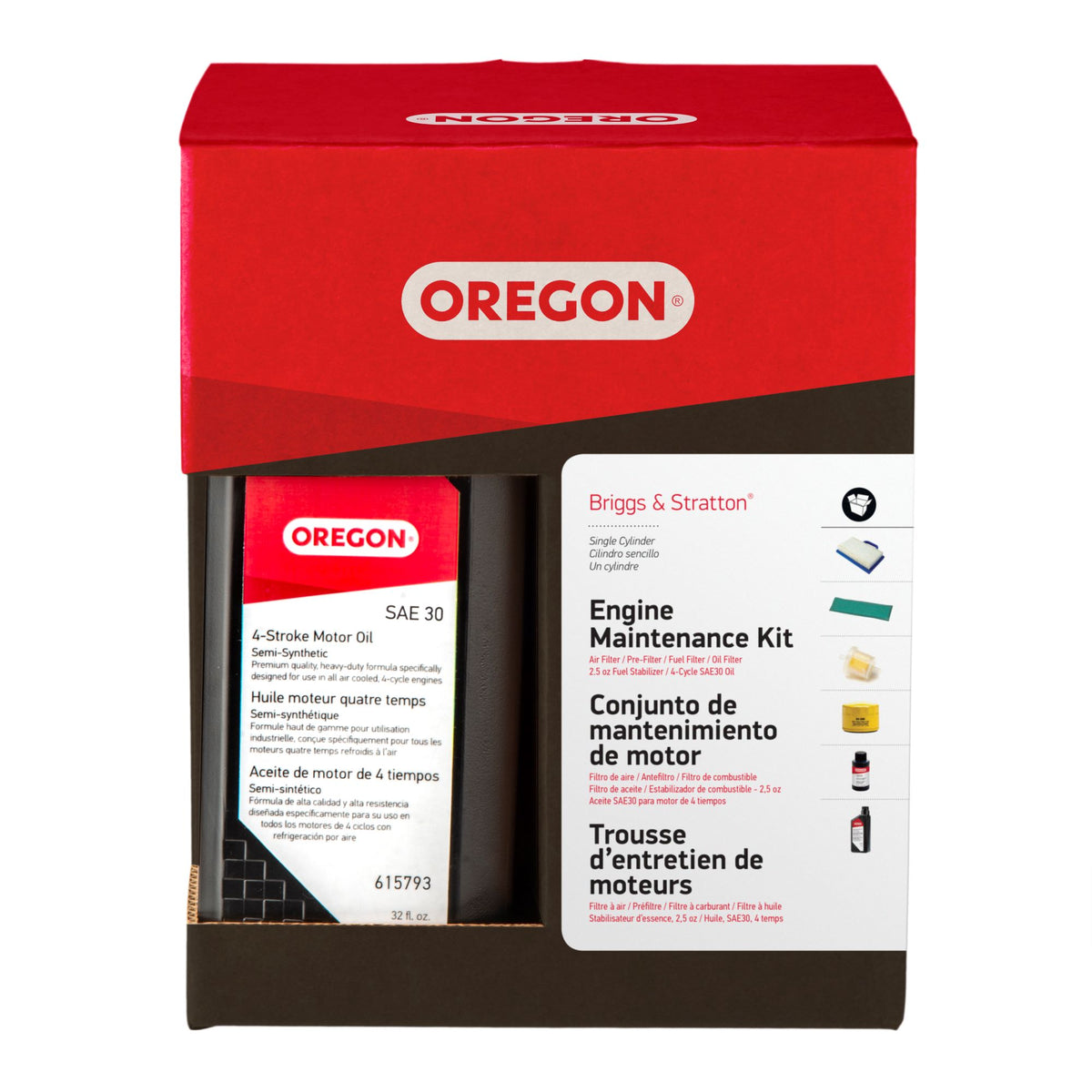 Oregon Engine Maintenance Kit, Briggs and Stratton Single Cylinder