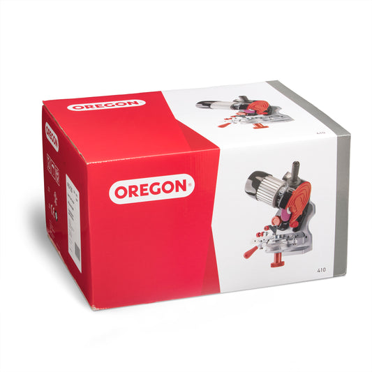 Oregon Professional Compact 120-Volt Bench Grinder, Universal Saw Chain Sharpener, for All Chainsaw Chains (410-120)