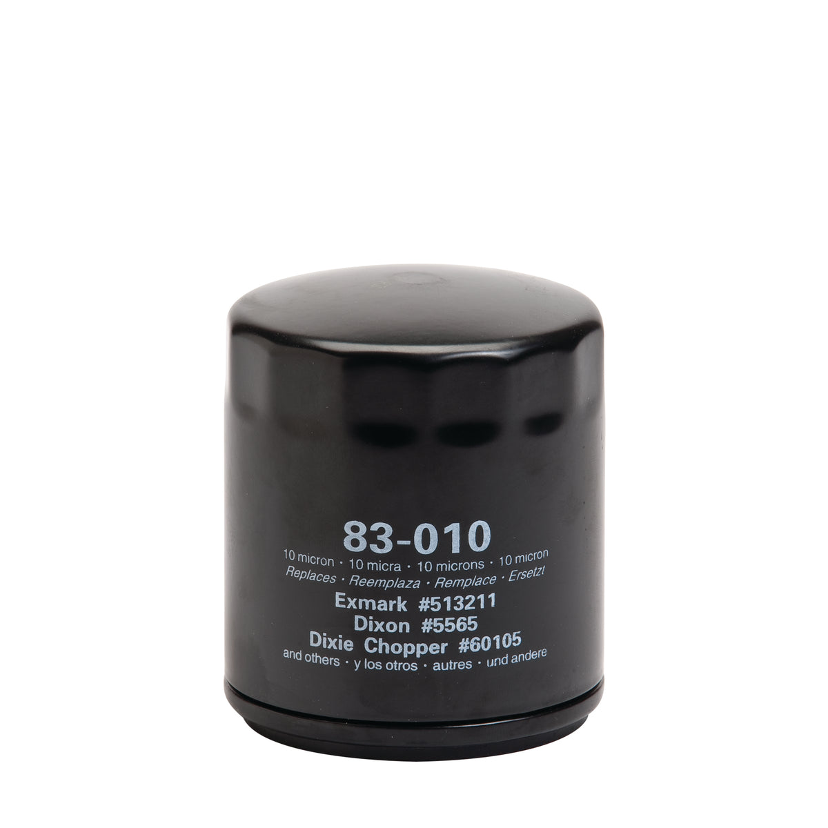 Oregon Transmission oil filter replacing Exmark 513211 for cleaner hydrostatic performance.