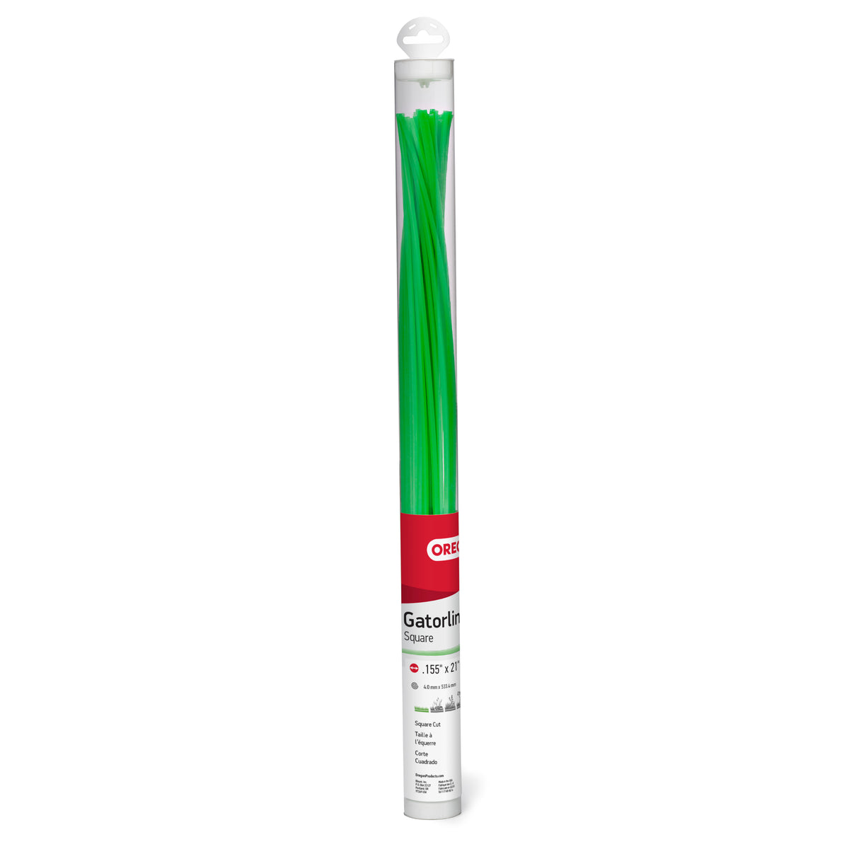 Oregon Precut Square Gatorline Trimmer Line, 0.155 in. by 21 in. Length, Fits Remington RM1159 and Many Others 19-003B