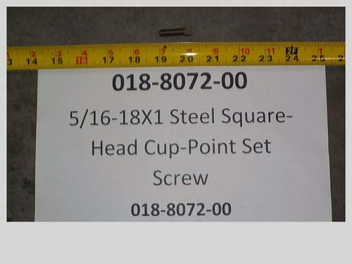 Bad Boy 5/16-18x1 Steel Square Head w/ Cup-Point Tip Set Screw (018-8072-00)