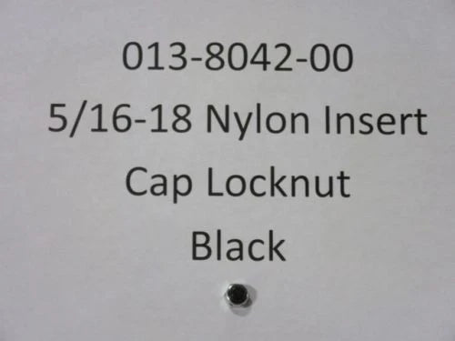 Bad Boy 5/16-18 Nylon Insert Cap Locknut Zinc Black Cap - Check Mower Manual for Fitment (013-8042-00)