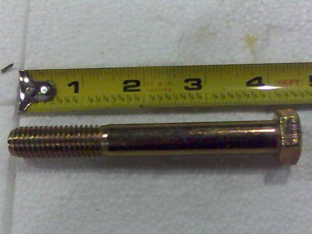 Bad Boy 1/2-13x4 GR 8 Hex Bolt Yellow (018-5019-00)
