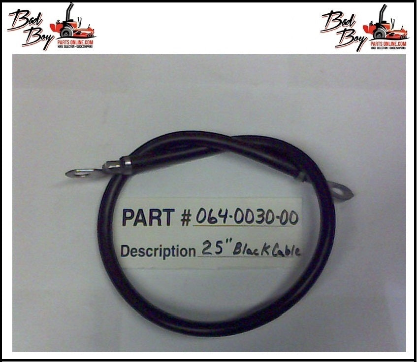 Bad Boy 24" Black Cable (064-0030-00)