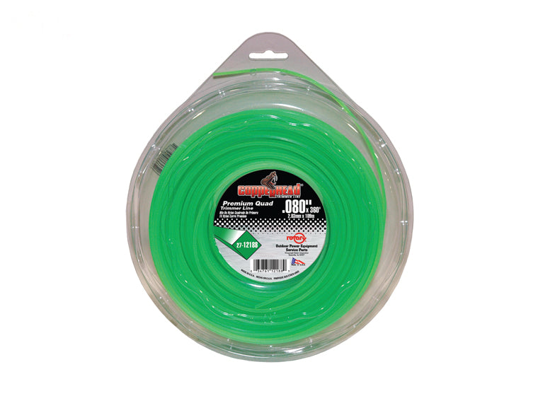 # 12188  TRIMMER LINE .080  360'  LG DONUT QUAD GREEN