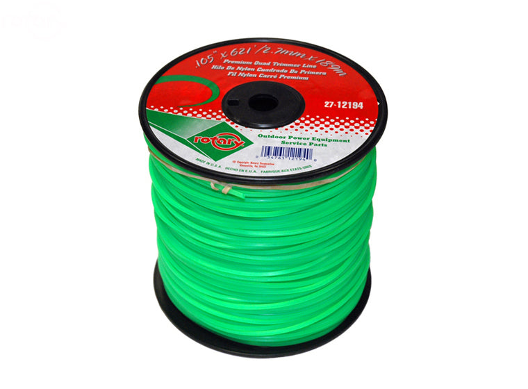 # 12194  TRIMMER LINE .105  621'  MED SPOOL QUAD GREEN