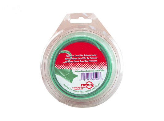 # 12200  TRIMMER LINE  .080  40' LOOP QUAD-TEX TWIST GREEN