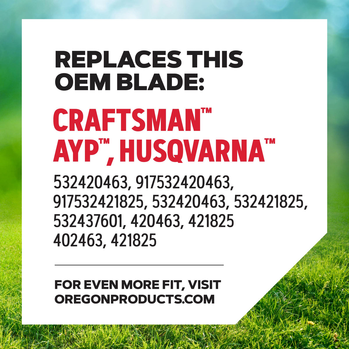 Oregon Mower Blade, 21-15/16"