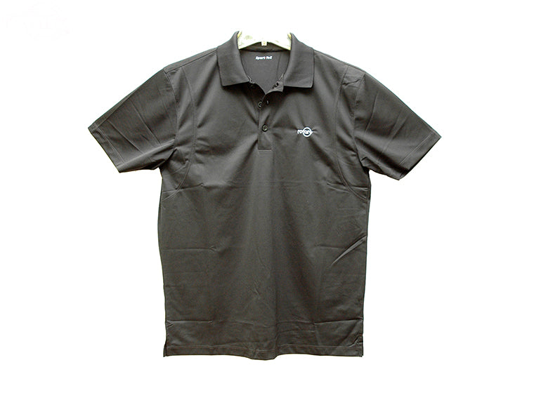 # 14945XL       BLACK POLO SHIRT WITH ROTARY LOGO XL
