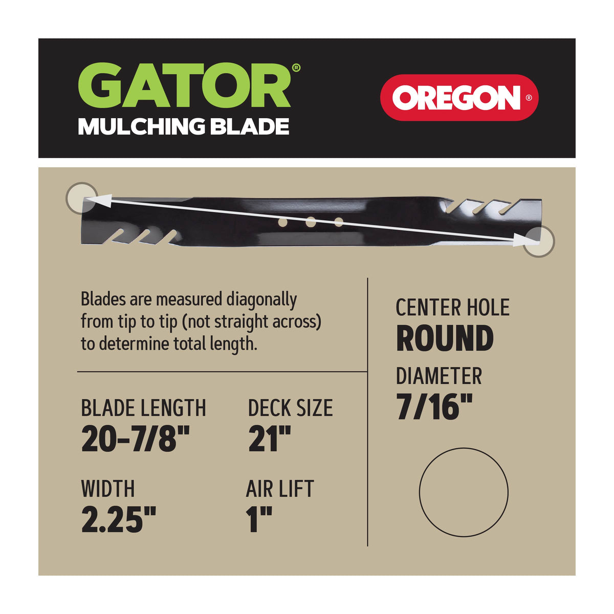 Oregon Gator® G3™ Blade, 20-7/8"