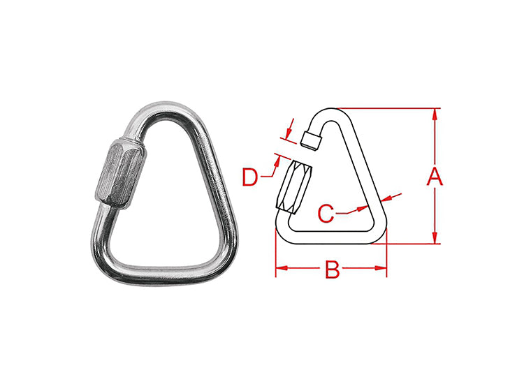 # 16990  QUICK LINK TRIANGLE 4.84"