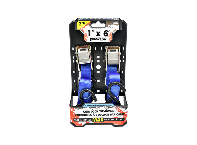 # 17405  CAM LOCK TIE-DOWN SET 1" X 6'
