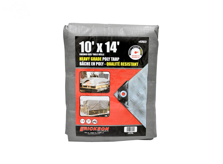 # 17410  HEAVY DUTY POLY TARP 10' X 14' SILVER