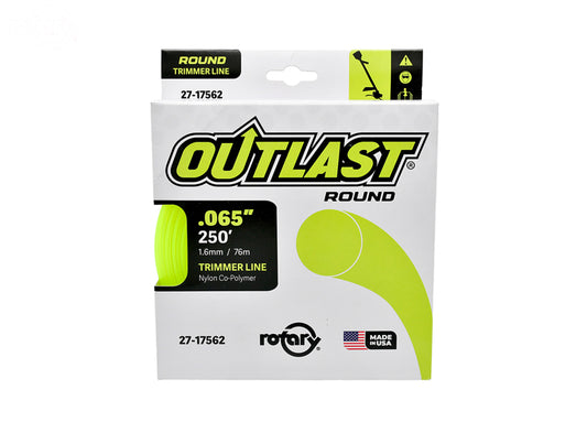 # 17562  TRIMMER LINE .065 X 250' OUTLAST ROUND YELLOW