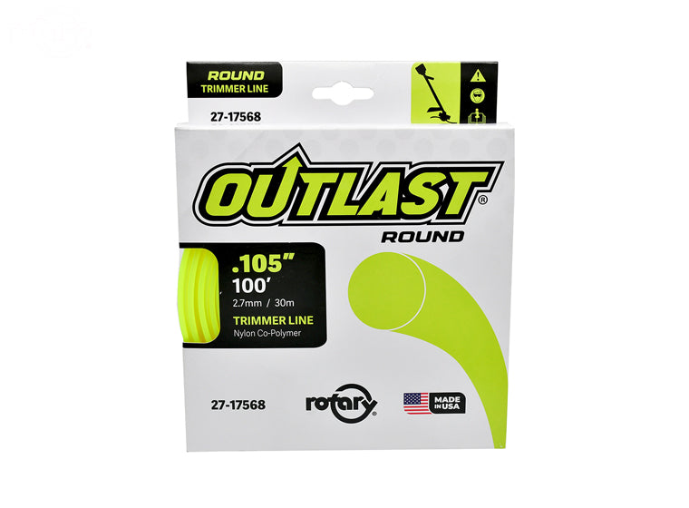 # 17568  TRIMMER LINE .105 X 100' OUTLAST ROUND YELLOW